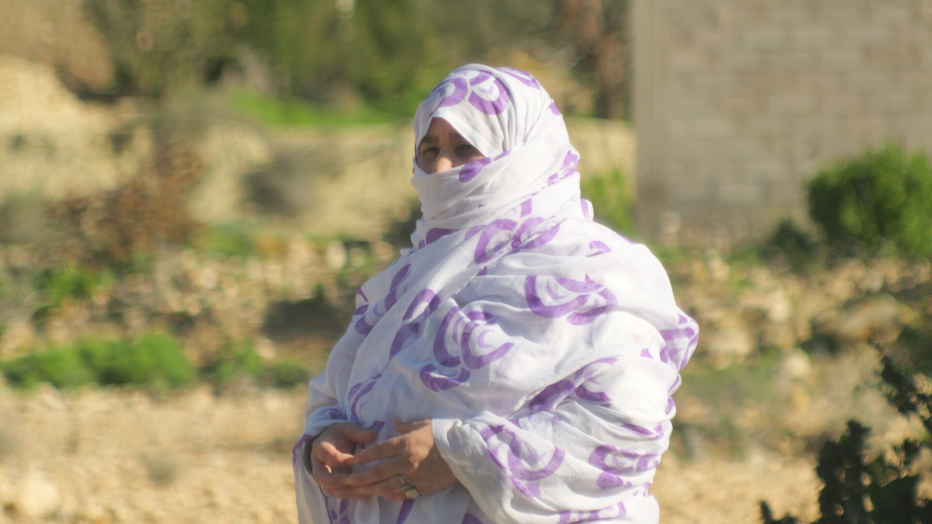 Woman in traditional veil, Morocco