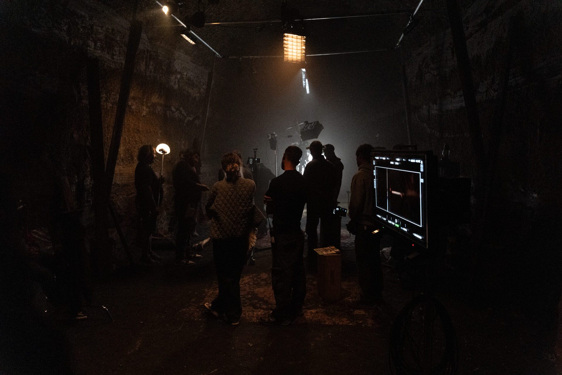 On set of The Silenced